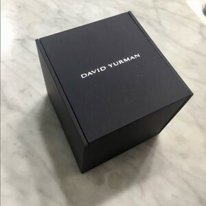NEW! DAVID YURMAN EMPTY Jewelry Black Gift Cube Box 3.5" x 3.5” x 3.5”